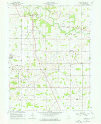 Wheeling Indiana Historical topographic map, 1:24000 scale, 7.5 X 7.5 Minute, Year 1960