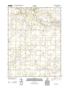 Wheeling Indiana Historical topographic map, 1:24000 scale, 7.5 X 7.5 Minute, Year 2013