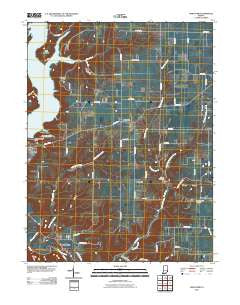 Whitcomb Indiana Historical topographic map, 1:24000 scale, 7.5 X 7.5 Minute, Year 2010