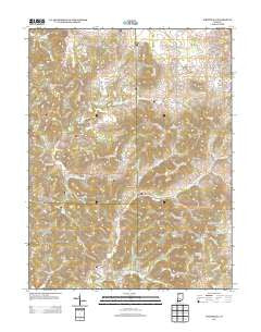 Whitehall Indiana Historical topographic map, 1:24000 scale, 7.5 X 7.5 Minute, Year 2013