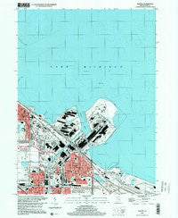 Whiting Indiana Historical topographic map, 1:24000 scale, 7.5 X 7.5 Minute, Year 1998