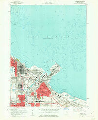 Whiting Indiana Historical topographic map, 1:24000 scale, 7.5 X 7.5 Minute, Year 1960