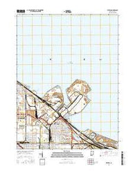 Whiting Indiana Current topographic map, 1:24000 scale, 7.5 X 7.5 Minute, Year 2016
