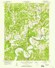 Williams Indiana Historical topographic map, 1:24000 scale, 7.5 X 7.5 Minute, Year 1957