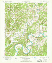 Williams Indiana Historical topographic map, 1:24000 scale, 7.5 X 7.5 Minute, Year 1957