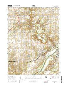 Williamsport Indiana Current topographic map, 1:24000 scale, 7.5 X 7.5 Minute, Year 2016