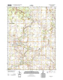 Winamac Indiana Historical topographic map, 1:24000 scale, 7.5 X 7.5 Minute, Year 2013