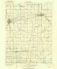 Winchester Indiana Historical topographic map, 1:62500 scale, 15 X 15 Minute, Year 1916