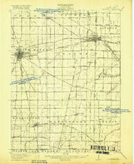 Winchester Indiana Historical topographic map, 1:62500 scale, 15 X 15 Minute, Year 1918