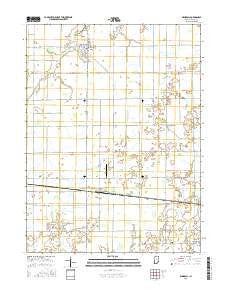 Windfall Indiana Current topographic map, 1:24000 scale, 7.5 X 7.5 Minute, Year 2016