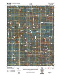 Wingate Indiana Historical topographic map, 1:24000 scale, 7.5 X 7.5 Minute, Year 2010