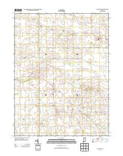 Wingate Indiana Historical topographic map, 1:24000 scale, 7.5 X 7.5 Minute, Year 2013