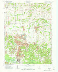 Winslow Indiana Historical topographic map, 1:24000 scale, 7.5 X 7.5 Minute, Year 1961