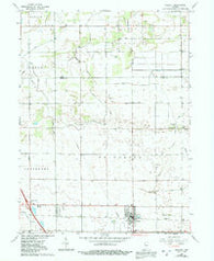 Wolcott Indiana Historical topographic map, 1:24000 scale, 7.5 X 7.5 Minute, Year 1962