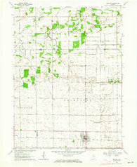 Wolcott Indiana Historical topographic map, 1:24000 scale, 7.5 X 7.5 Minute, Year 1962