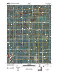 Wolcott Indiana Historical topographic map, 1:24000 scale, 7.5 X 7.5 Minute, Year 2010