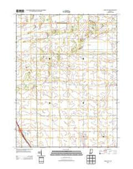 Wolcott Indiana Historical topographic map, 1:24000 scale, 7.5 X 7.5 Minute, Year 2013