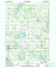 Wolcottville Indiana Historical topographic map, 1:24000 scale, 7.5 X 7.5 Minute, Year 1992