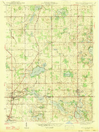 Wolcottville Indiana Historical topographic map, 1:24000 scale, 7.5 X 7.5 Minute, Year 1947