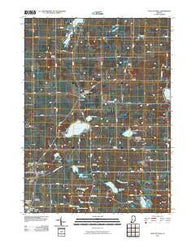Wolcottville Indiana Historical topographic map, 1:24000 scale, 7.5 X 7.5 Minute, Year 2010