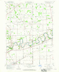 Woodburn North Indiana Historical topographic map, 1:24000 scale, 7.5 X 7.5 Minute, Year 1958