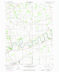 Woodburn North Indiana Historical topographic map, 1:24000 scale, 7.5 X 7.5 Minute, Year 1958