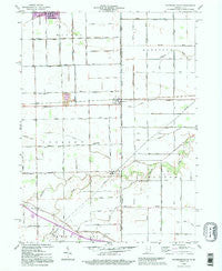 Woodburn South Indiana Historical topographic map, 1:24000 scale, 7.5 X 7.5 Minute, Year 1992