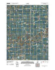 Woodburn North Indiana Historical topographic map, 1:24000 scale, 7.5 X 7.5 Minute, Year 2010