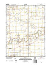 Woodburn North Indiana Historical topographic map, 1:24000 scale, 7.5 X 7.5 Minute, Year 2013