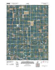 Woodburn South Indiana Historical topographic map, 1:24000 scale, 7.5 X 7.5 Minute, Year 2010