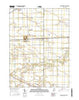 Woodburn South Indiana Current topographic map, 1:24000 scale, 7.5 X 7.5 Minute, Year 2016
