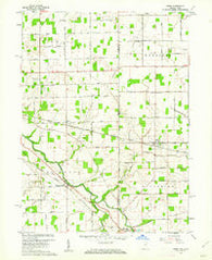 Wren Ohio Historical topographic map, 1:24000 scale, 7.5 X 7.5 Minute, Year 1960