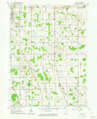 Wyatt Indiana Historical topographic map, 1:24000 scale, 7.5 X 7.5 Minute, Year 1961