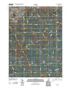 Wyatt Indiana Historical topographic map, 1:24000 scale, 7.5 X 7.5 Minute, Year 2010