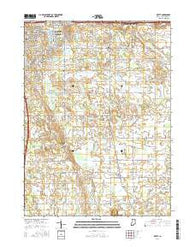 Wyatt Indiana Current topographic map, 1:24000 scale, 7.5 X 7.5 Minute, Year 2016