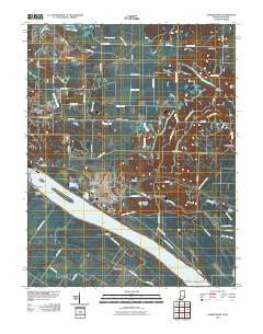 Yankeetown Indiana Historical topographic map, 1:24000 scale, 7.5 X 7.5 Minute, Year 2010