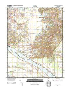 Yankeetown Indiana Historical topographic map, 1:24000 scale, 7.5 X 7.5 Minute, Year 2013