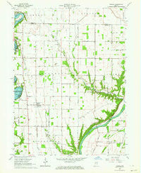 Yeoman Indiana Historical topographic map, 1:24000 scale, 7.5 X 7.5 Minute, Year 1962