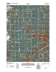 Yeoman Indiana Historical topographic map, 1:24000 scale, 7.5 X 7.5 Minute, Year 2010
