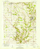 Zionsville Indiana Historical topographic map, 1:24000 scale, 7.5 X 7.5 Minute, Year 1953
