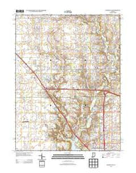 Zionsville Indiana Historical topographic map, 1:24000 scale, 7.5 X 7.5 Minute, Year 2013