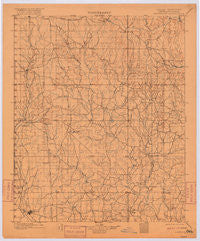 Addington Oklahoma Historical topographic map, 1:125000 scale, 30 X 30 Minute, Year 1901