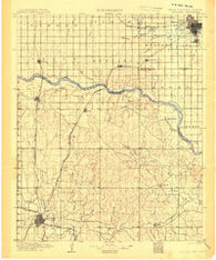 Chickasha Oklahoma Historical topographic map, 1:125000 scale, 30 X 30 Minute, Year 1904