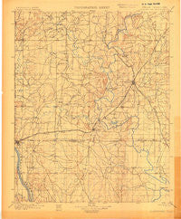 Claremore Oklahoma Historical topographic map, 1:125000 scale, 30 X 30 Minute, Year 1901