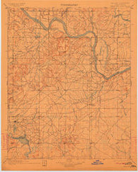 Okmulgee Oklahoma Historical topographic map, 1:125000 scale, 30 X 30 Minute, Year 1900