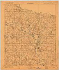 Pauls Valley Oklahoma Historical topographic map, 1:125000 scale, 30 X 30 Minute, Year 1902