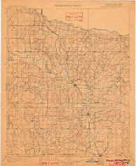 Pauls Valley Oklahoma Historical topographic map, 1:125000 scale, 30 X 30 Minute, Year 1902