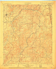 Tahlequah Oklahoma Historical topographic map, 1:125000 scale, 30 X 30 Minute, Year 1901