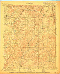 Tahlequah Oklahoma Historical topographic map, 1:125000 scale, 30 X 30 Minute, Year 1901