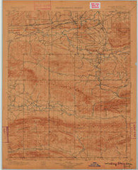 Winding Stair Oklahoma Historical topographic map, 1:125000 scale, 30 X 30 Minute, Year 1900